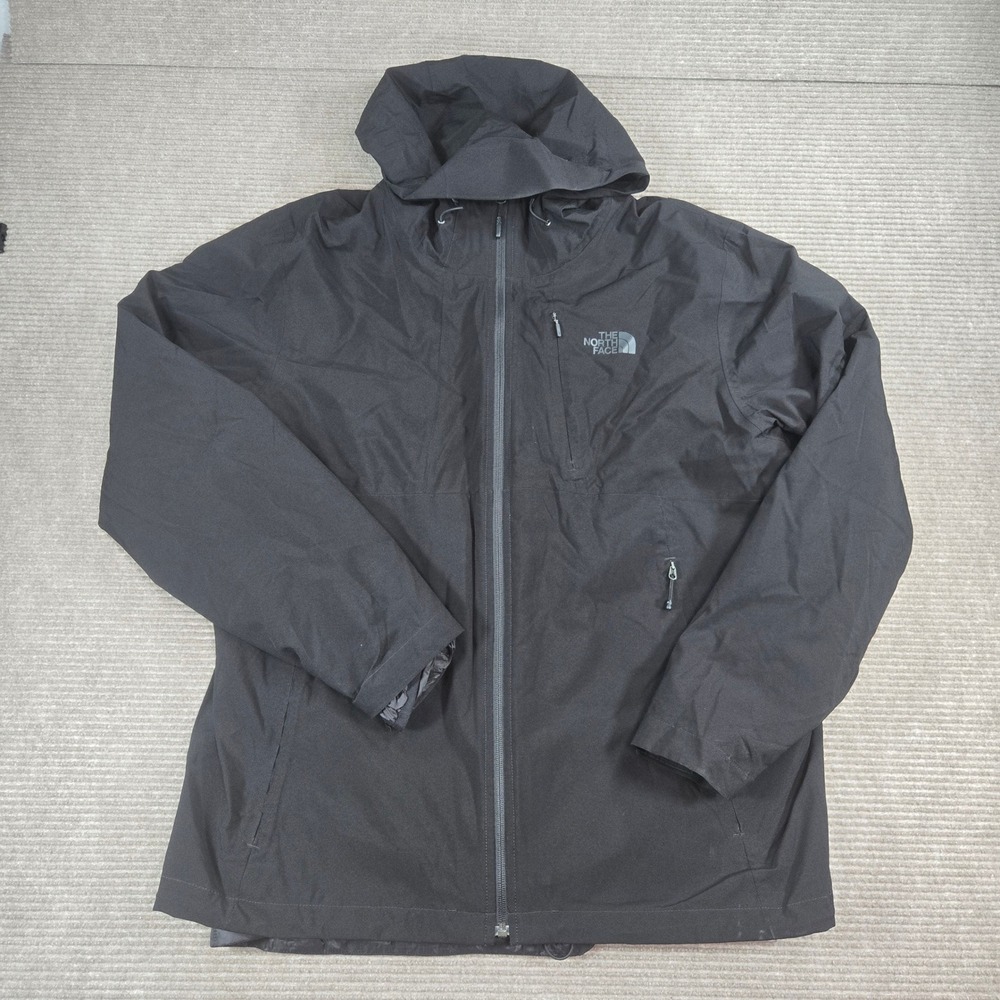 The North Face Mens XL Black DryVent Insulated Hooded NF0A2TCK Parka Jacket - Picture 2 of 9